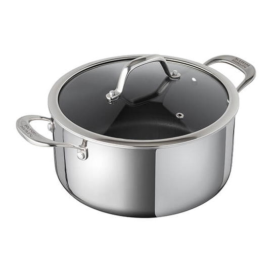 Kuhn Rikon Peak Multi-Ply 18cm / 2.3L Casserole with Glass Lid