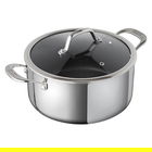 Kuhn Rikon Peak Multi-Ply 20cm / 3L Casserole with Glass Lid
