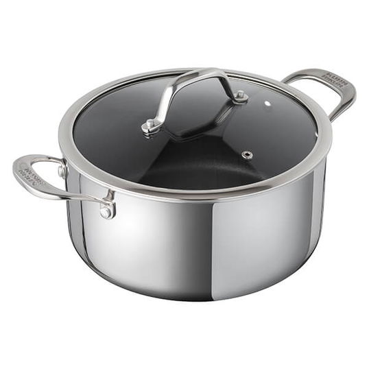 Kuhn Rikon Peak Multi-Ply 20cm / 3L Casserole with Glass Lid