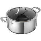 Kuhn Rikon Peak Multi-Ply 24cm / 5.1L Casserole with Glass Lid