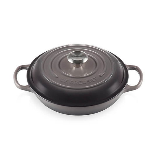 Le Creuset Signature Flint Cast Iron 26cm Shallow Casserole