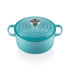 Le Creuset Signature Teal Cast Iron 24cm Round Casserole