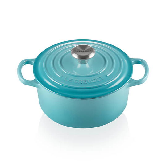Le Creuset Signature Teal Cast Iron 24cm Round Casserole