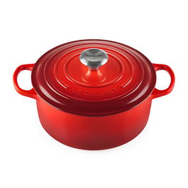 Le Creuset Signature Cerise Cast Iron 28cm Round Casserole