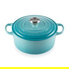 Le Creuset Signature Teal Cast Iron 28cm Round Casserole