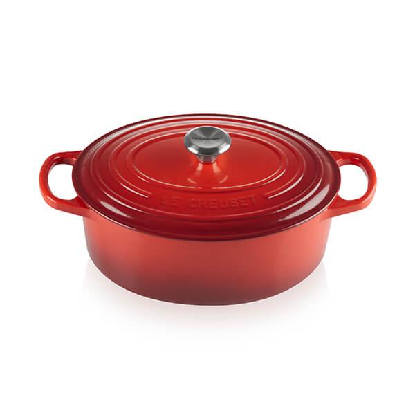 Le Creuset Signature Cerise Cast Iron 25cm Oval Casserole