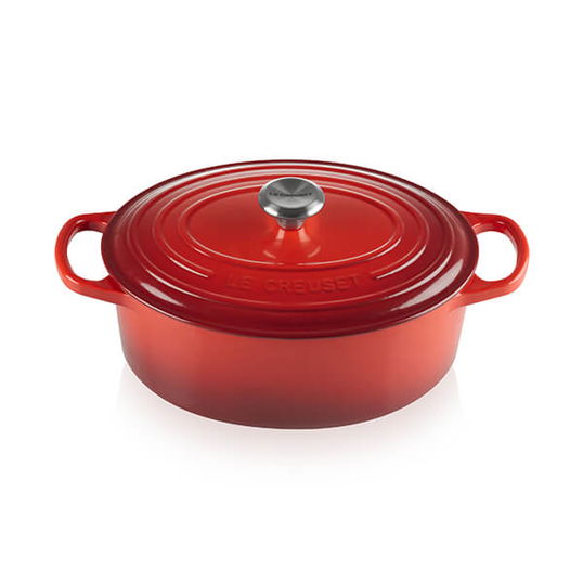 Le Creuset Signature Cerise Cast Iron 25cm Oval Casserole