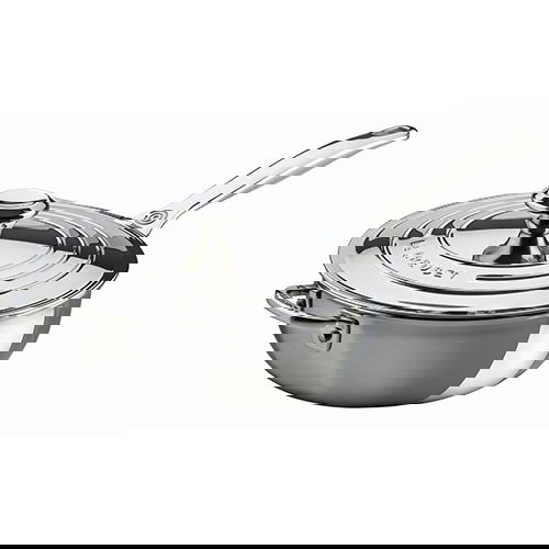 Le Creuset Signature Stainless Steel Non-Stick 24cm Chefs Pan With Lid