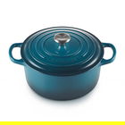 Le Creuset Signature Deep Teal Cast Iron 28cm Round Casserole