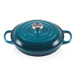 Le Creuset Signature Deep Teal Cast Iron 30cm Shallow Casserole