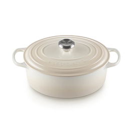 Le Creuset Signature Meringue Cast Iron 25cm Oval Casserole