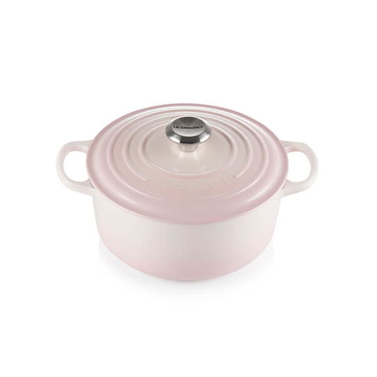 Le Creuset Signature Shell Pink 24cm Round Casserole