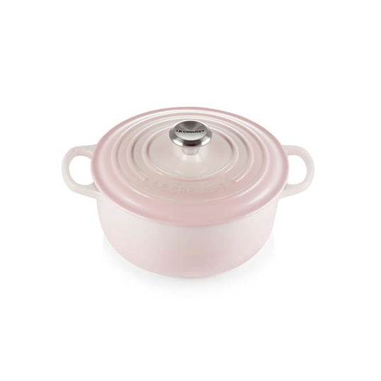 Le Creuset Signature Shell Pink 20cm Round Casserole