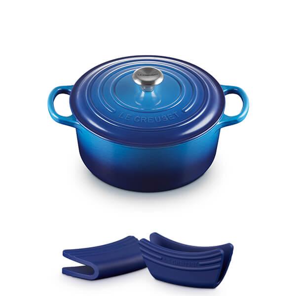 Le Creuset Signature Azure Cast Iron 22cm Round Casserole