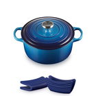 Le Creuset Signature Azure Cast Iron 24cm Round Casserole
