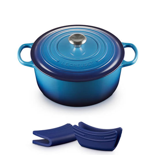 Le Creuset Signature Azure Cast Iron 28cm Round Casserole