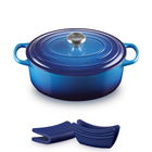 Le Creuset Signature Azure Cast Iron 29cm Oval Casserole