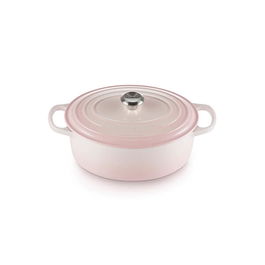 Le Creuset Signature Shell Pink Cast Iron 29cm Oval Casserole