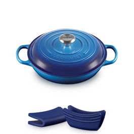 Le Creuset Signature Azure Cast Iron 26cm Shallow Casserole