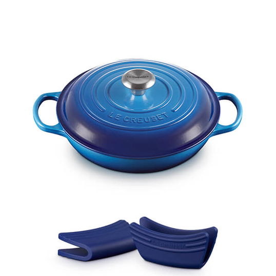 Le Creuset Signature Azure Cast Iron 26cm Shallow Casserole