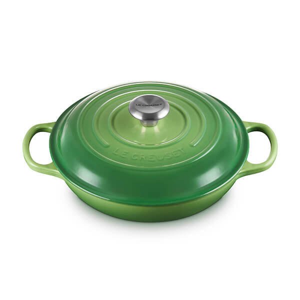 Le Creuset Signature Bamboo Cast Iron 26cm Shallow Casserole