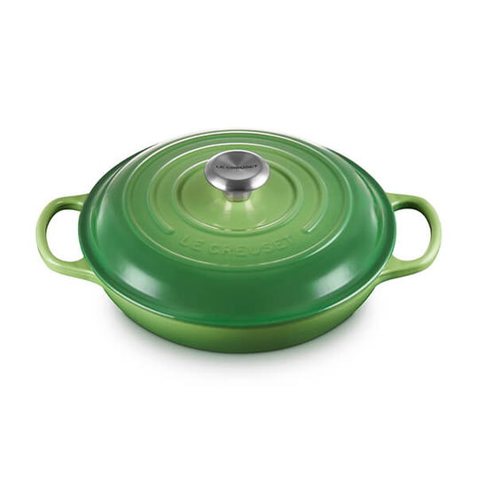 Le Creuset Signature Bamboo Cast Iron 26cm Shallow Casserole
