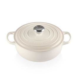 Le Creuset Meringue 24cm Round Sauteuse
