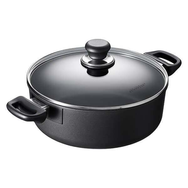 Scanpan Classic Induction 26cm Low Sauce Pot with Lid