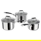 Stellar 5000 Induction 3 Piece Saucepan Set
