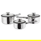 Stellar Stay Cool 3 Piece Draining Saucepan Set