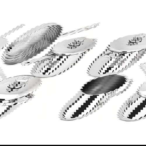 Stellar 1000 5 Piece Deep Saucepan Set
