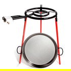 Vaello Carbon Steel Pan 46cm Double Gas Ring Set of 3 Legs