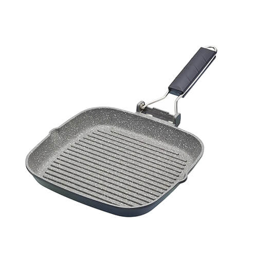 Master Class Induction Aluminium 20cm Grill Pan Marble Coating