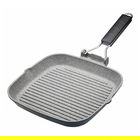 Master Class Induction Aluminium 24cm Grill Pan Marble Coating