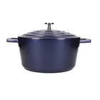 MasterClass Metallic Blue Cast Aluminium 24cm 4L Casserole Dish