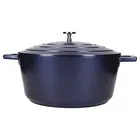 MasterClass Metallic Blue Cast Aluminium 28cm 5L Casserole Dish