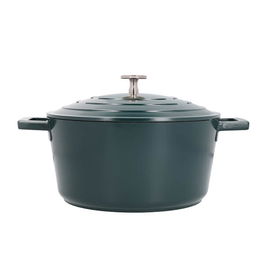 MasterClass Cast Aluminium 4L Casserole Dish, Hunter Green