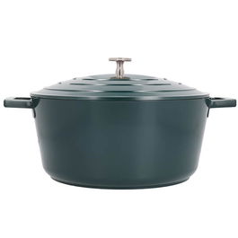MasterClass Cast Aluminium 5L Casserole Dish, Hunter Green