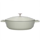MasterClass Cast Aluminium 4L Shallow Casserole Dish, Mint
