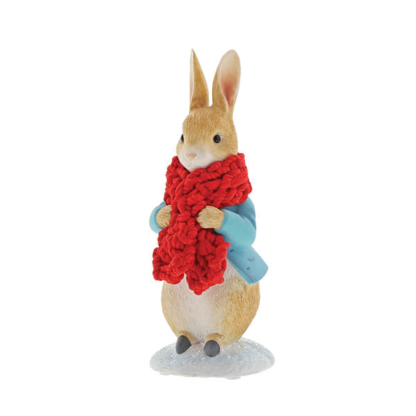 Beatrix Potter Peter Festive Scarf Figurine