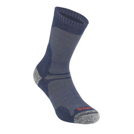 Bridgedale Mens Hike Ultra Light T2 Merino Performance Original Crew Socks Navy