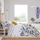 Joules Galley Grade Floral Duvet Cover Set Super King Size Chalk