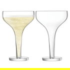 LSA Epoque Champagne Saucer 150ml Clear Set Of Two