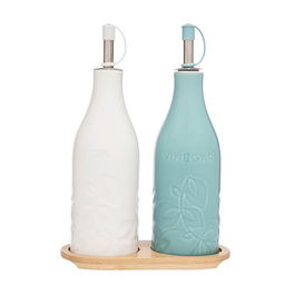 Catherine Lansfield Inga Oil & Vinegar Bottle Set Of 2