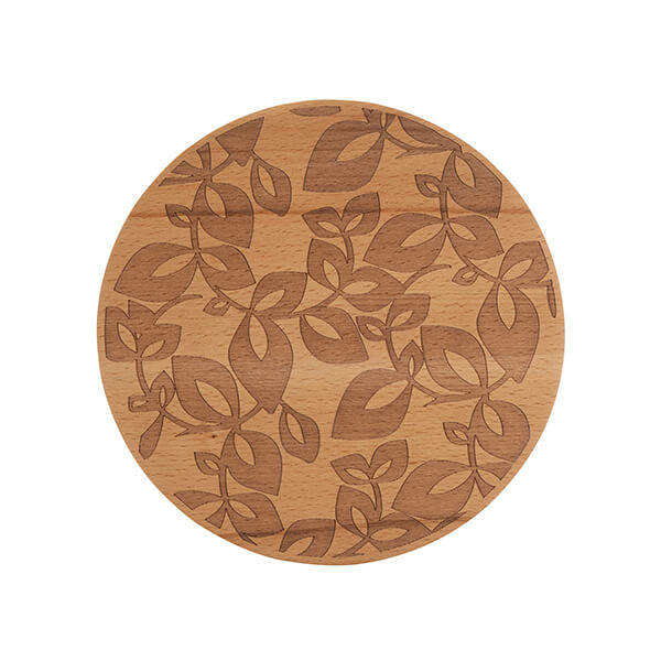 Catherine Lansfield Inga Wooden Round Trivet