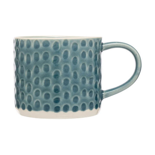 Siip Embossed Circle Mug Green