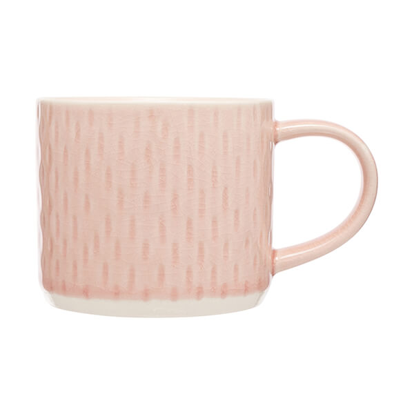 Siip Embossed Teardrop Mug Pink
