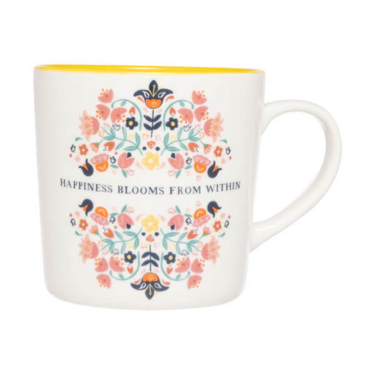Siip Folk Floral Happy Blooms Mug
