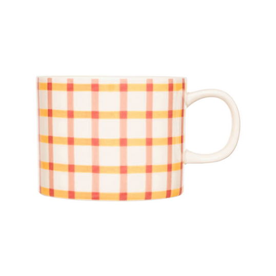 Siip Gingham Short Mug Pink