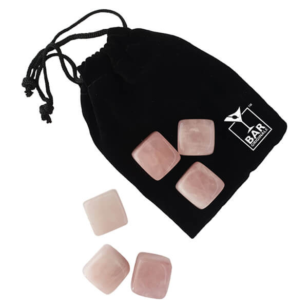 Bar Originale Pink Quartz Chilling Stones - Pack of 6